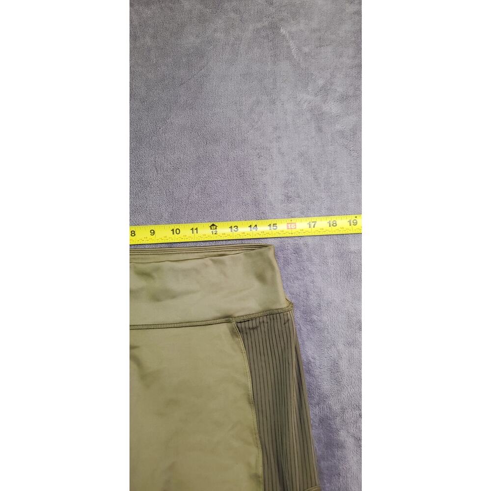 Fabletics Leggings Women’s Size XL HighWaisted Dark Moss Shine Activewear C35 - Picture 5 of 8
